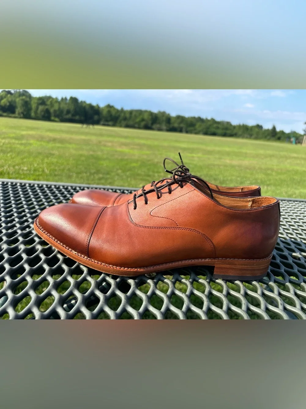 Beckett Simonon Dean’s Oxfords Dress Shoes Mens Size 13 Brown Leather Cap Toe